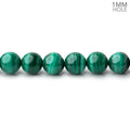 6mm Malachite Plain Round Beads 16 inch 65 pieces 1mm Hole