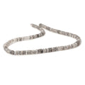 5mm Black Tourmalinated Quartz plain heshi beads 16 inch 270 beads