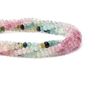 5mm Multi Color Afghani Tourmaline Plain Rondelle