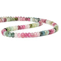 5mm Multi Color Tourmaline Beads Plain Rondelle 100 pcs