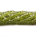 5mm Peridot Faceted Rondelle Beads 13 inch 112 pieces