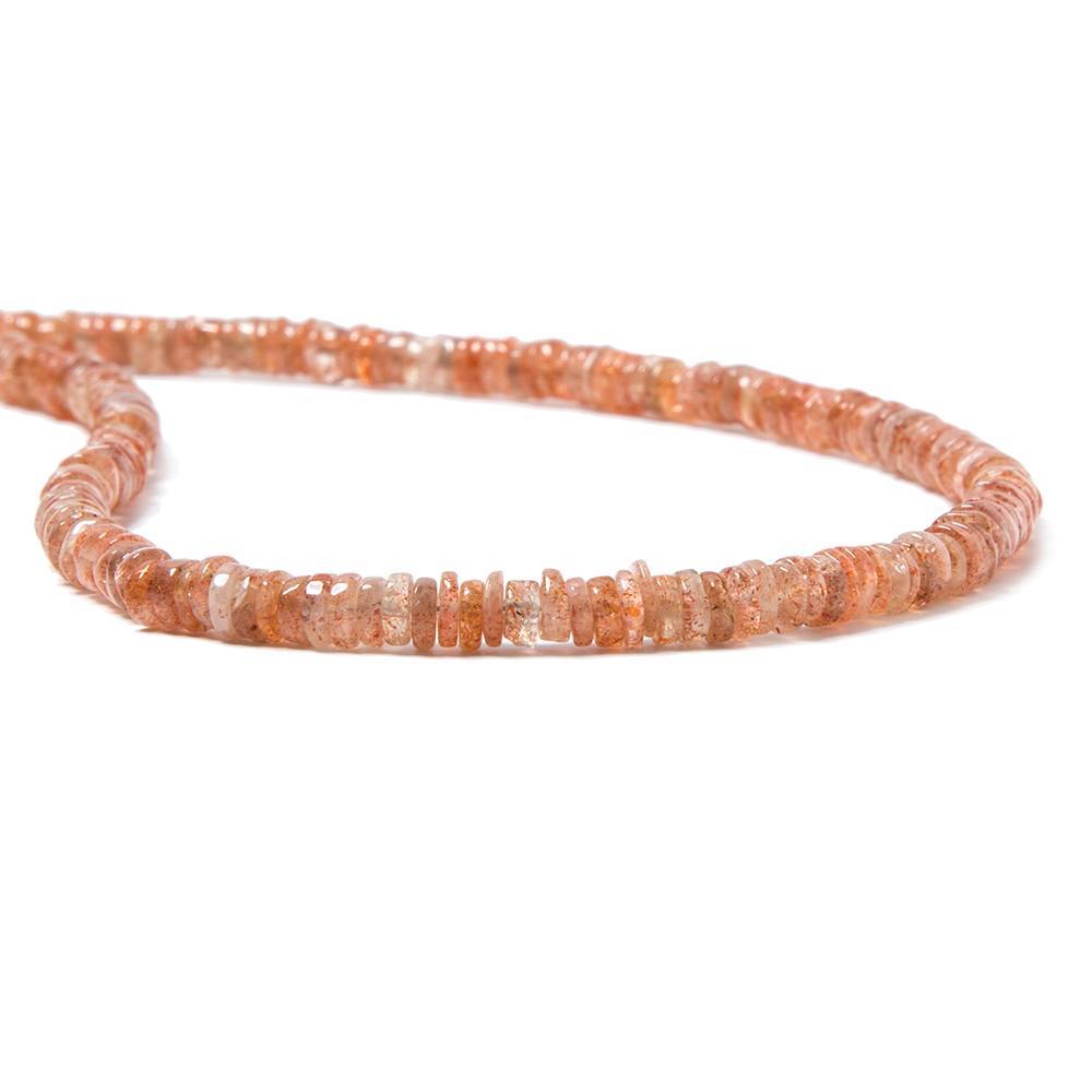 5mm Sunstone Heshi Beads 14 inch 220 pieces