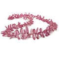 5x3-9x4mm Ruby glass filled plain free shape beads 18  inch 210 pieces