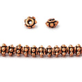 5x3mm Antiqued Copper Spacer Beads 8 inch 63 pieces