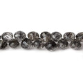 5x4-6x5mm Tourmalinated Quartz Faceted Candy Kiss 8.5 inch 68 beads AA