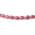 5x4-7x5mm Ruby Straight drilled Tear Drop Beads 12 inch 49 pieces