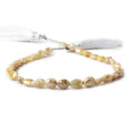 5x4-7x5mm Yellow Mystic Sapphire Faceted Pear Beads 7.5 inch 28 pieces