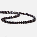 5x5.5-6x4.5mm Dark Peacock Black Button Freshwater Pearls 15.5 inch 95 pieces