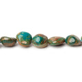 5x6-9.5x8mm Blue Peruvian Opal Plain Nugget Beads 15.5 inch 51 pieces