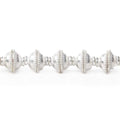5x9mm Sterling Silver Plated Copper Bead Cap 8 inch 42 pcs