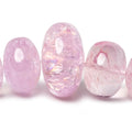 6-21mm Morganite unfaceted rondelle beads 19 inch 79 pieces AAA