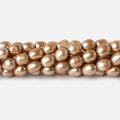 6-7mm Buttery Golden straight drilled oval pearls 15.5 inch 60 pieces