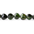 6-7mm Chrome Tourmaline Straight Drill Faceted Heart Beads 17 inch 56 pieces