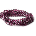 6-7mm Malaia Garnet Plain Oval Beads 16 inch 55 pieces AA