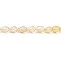 6-7mm Multi Gem Straight Drilled Faceted Tear Drop Beads 16 inch 59 pcs