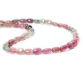 6-8mm Multi Color Afghani Tourmaline Beads Plain Oval Nuggets