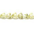 6-9mm Lemon Quartz Straight Drilled Trillion Beads 56 pieces