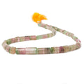 6.5-20mm Polychromatic and Watermelon Tourmaline Natural Crystal Tube Beads 20 inch 48 pcs