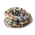 6.5-7mm Multi Gem Faceted Rondelle Beads 16 inch 100 pieces