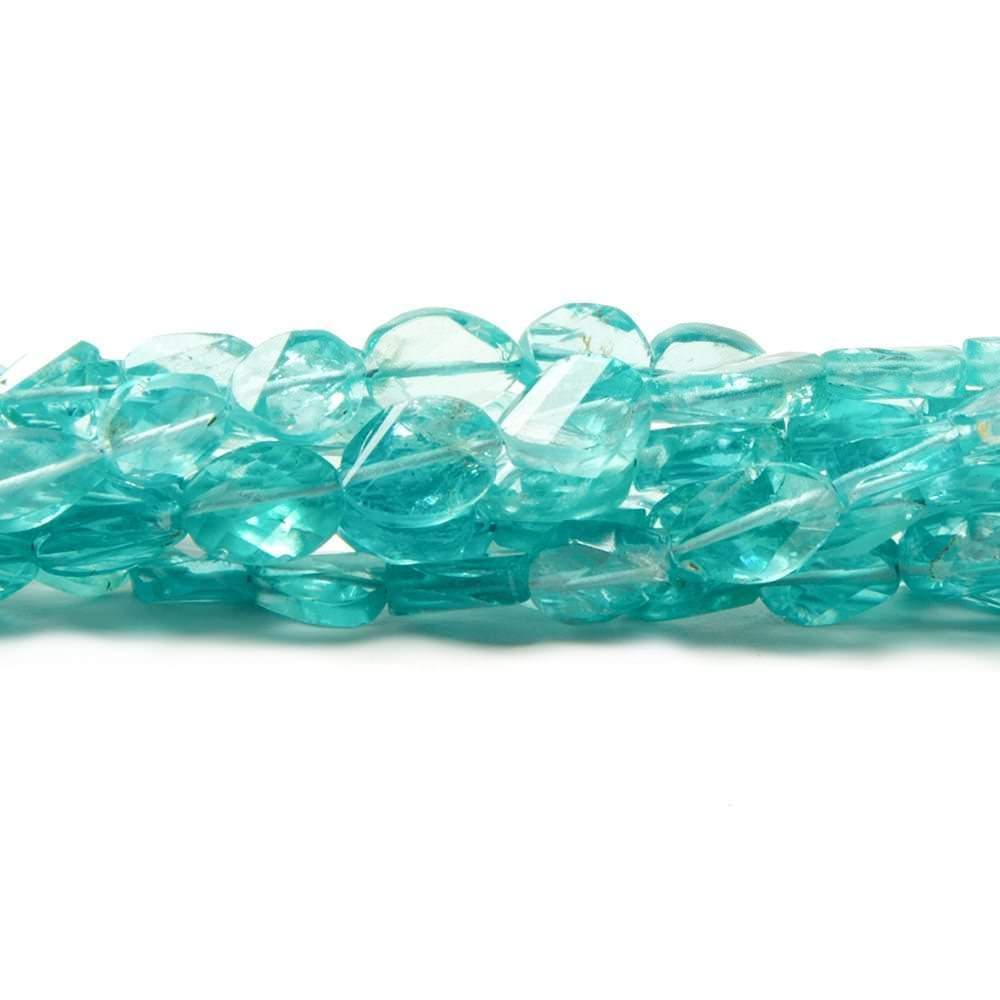6.5x5-8x5mm Apatite Barrel faceted oval beads 9 inch 33 pieces