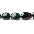 6.5x6-17x10.5mm Chrome Green & Indicolite Tourmaline Plain Nuggets 15 inch 34 pcs