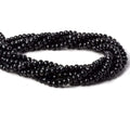 6mm Black Chalcedony faceted rondelle beads 16 inch 88 pieces