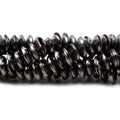 6mm Black Gold plated Copper plain Bead Cap 8 inch 148 pieces