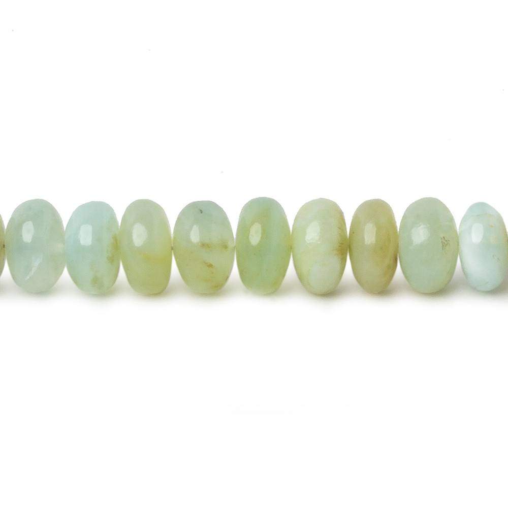 6mm Blue Peruvian Opal Plain Rondelle Beads 17.5 inch 110 pieces