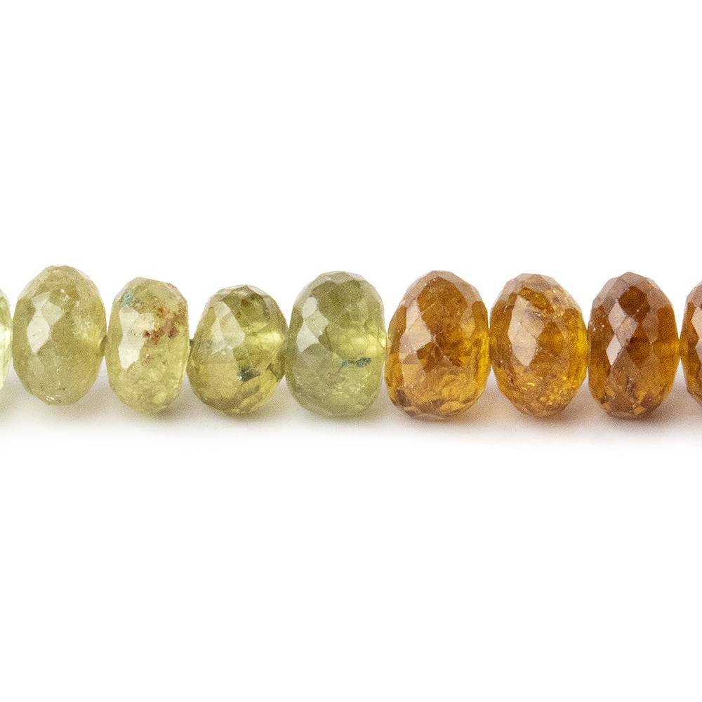 6mm Grossular Garnet Beads Faceted Rondelle 8 inch 50 pieces