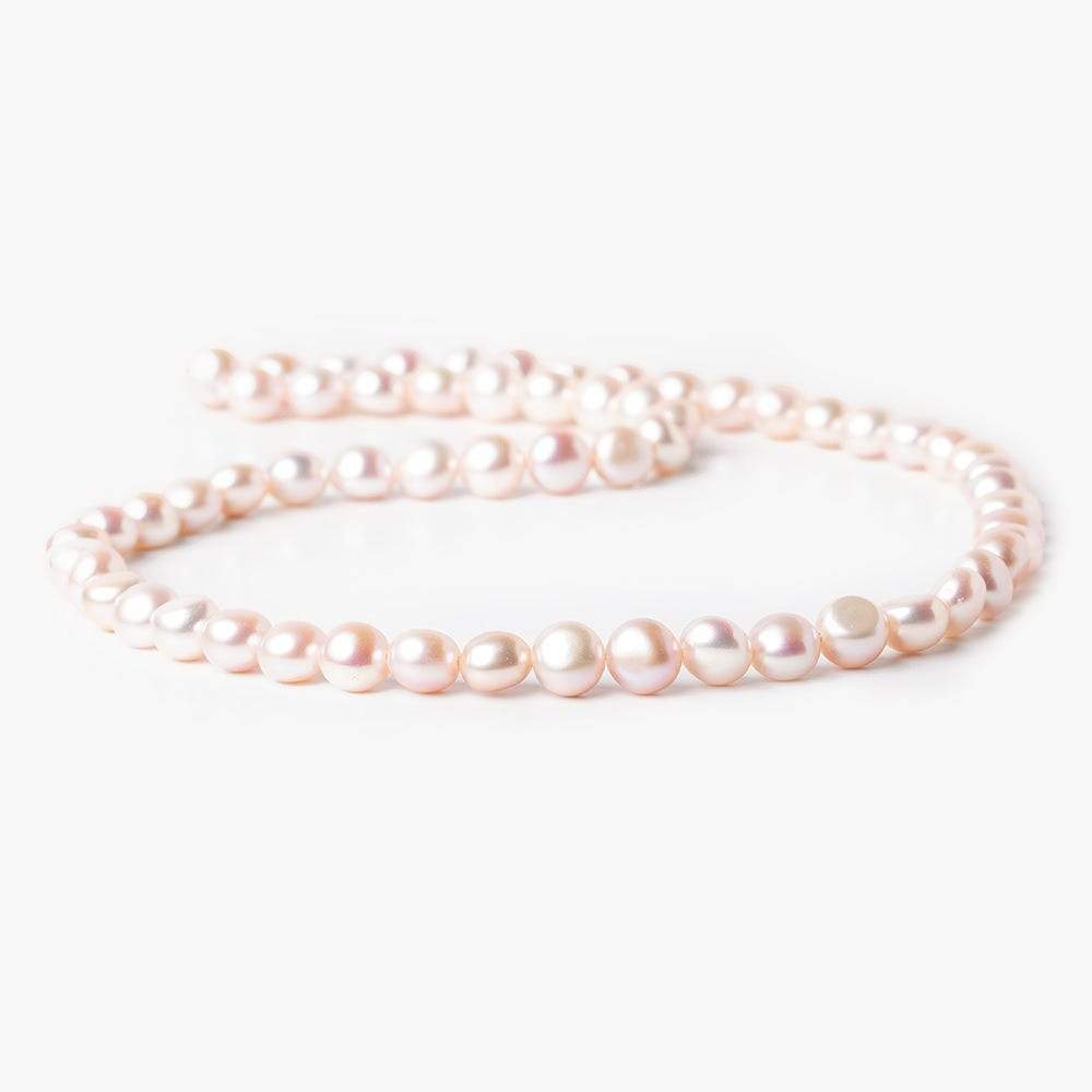 6mm Mauve Button Pearl, 15 inch