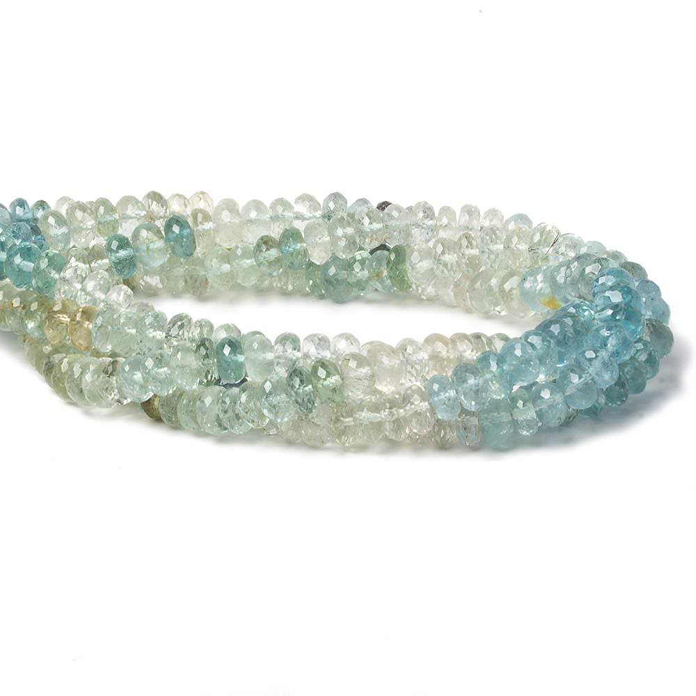 5.5mm Multi Color Beryl Beads Faceted Rondelle 15 inch 128 pieces