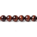 6mm Red Tiger's Eye plain round beads 16 inch 70 pieces AA