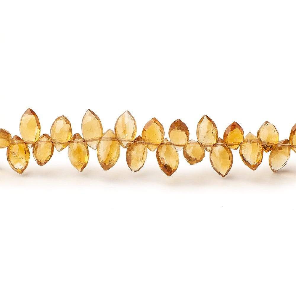6x4-8x4mm Madeira Citrine Faceted Marquise Beads 8.5 inch 75 pieces