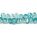 Pool Blue Apatite Plain Pear Beads 9 inch 86 pieces