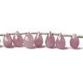 6x4-9x5mm Ruby tear drop beads 8 inch 35 pieces