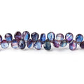 6x4mm Mystic Kyanite Faceted Pear Beads 8 inch 80 pieces
