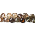 6x5-7x7mm Andalusite Faceted Hearts 8 inch 62 pieces