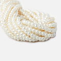 6x5mm Off White Off Round 2.5mm Large Hole Freshwater Pearl 85 pieces