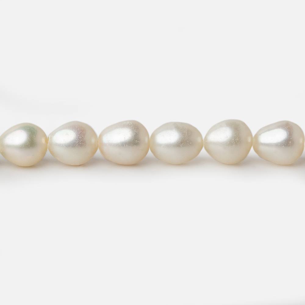 6x7mm Cream Straight Drill Oval Freshwater Pearls 15 inch 52 pieces A