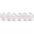 7-10mm Rose Quartz faceted rondelle beads 16 inch 62 pieces AA