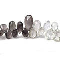 7-11mm  Silimanite Faceted Pears 7.75 inch 67 pieces