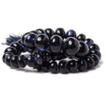7-13mm Dark Blue Fluorite Plain Rondelle Beads 16 inch 54 pieces