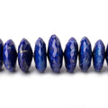 7-14mm Lapis Lazuli German Cut Rondelle Beads 16 inch 112 pieces AAA