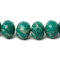 7-14mm Russian Amazonite faceted rondelle beads 15 inch 44 pieces A