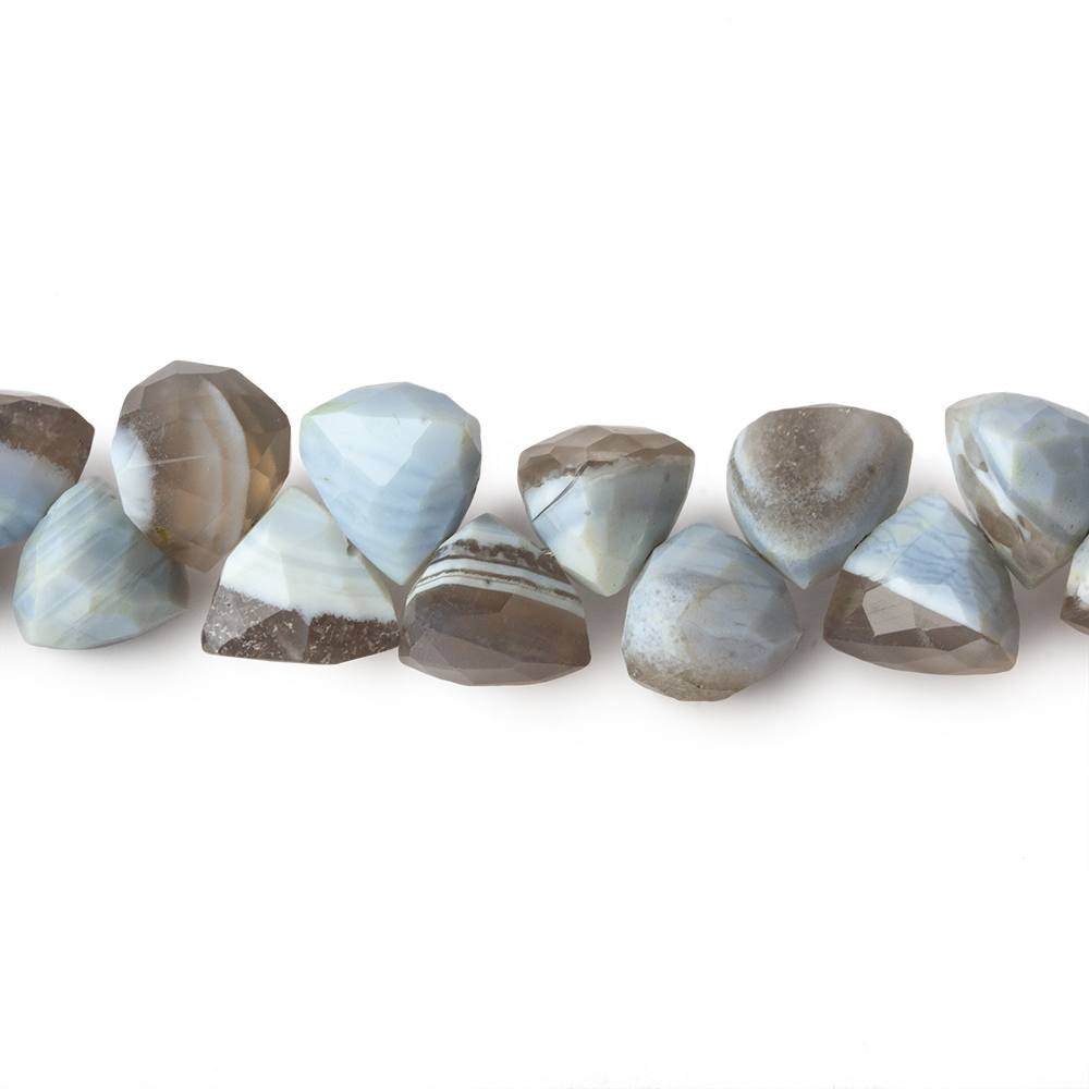 7-8mm Owyhee Natural Blue Opal faceted trillions 40 beads