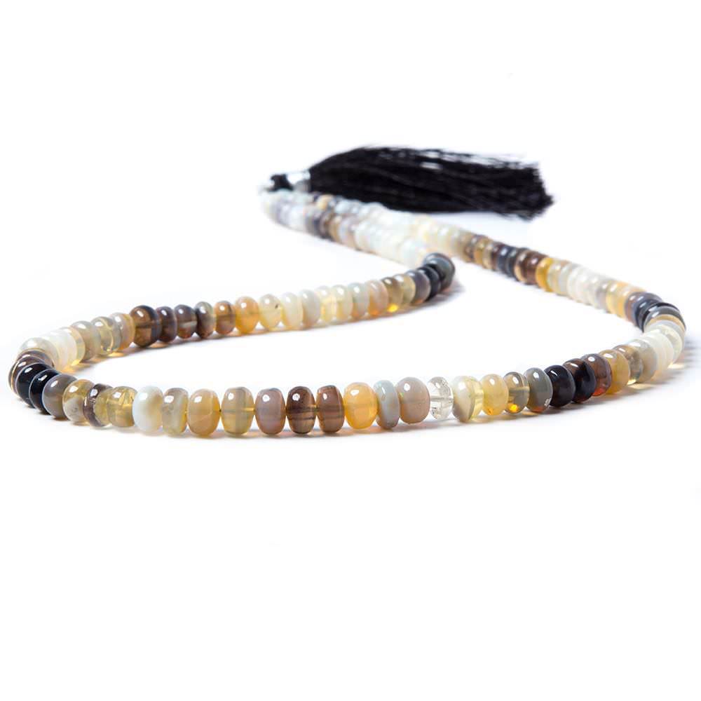 7-9mm Australian Opal plain rondelle beads 17 inch 88 pieces