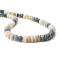 7-9mm Australian Opal plain rondelle beads 17 inch 88 pieces