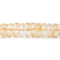 7-9mm Citrine Faceted Heshi Beads 16 inch 125 pieces