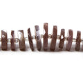 7.5-12mm Chocolate Moonstone faceted heishi beads 16 inch 90 pieces