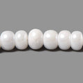 7.5-8mm Mystic White Quartz plain rondelle beads 8 inch 37 pieces
